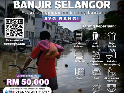 AYG BANGI: Tabung Bantuan Segera Banjir Selangor