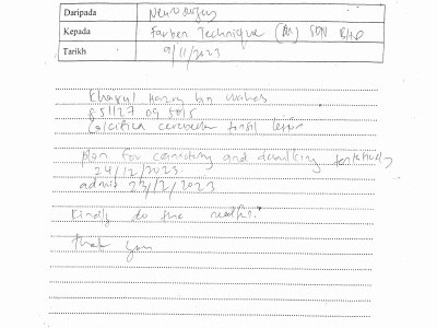 Bantulah saya untuk pembedahan tumor otak